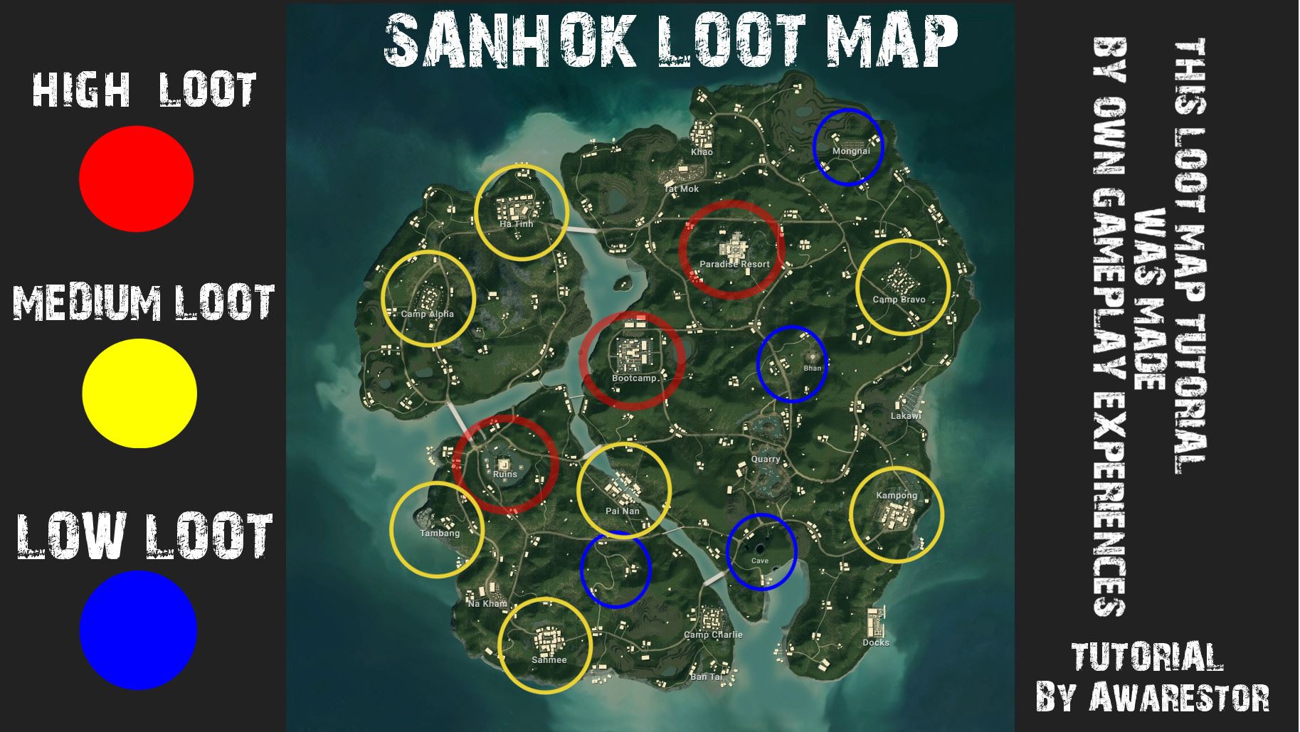 sanhok mejores sitios para lotear 2