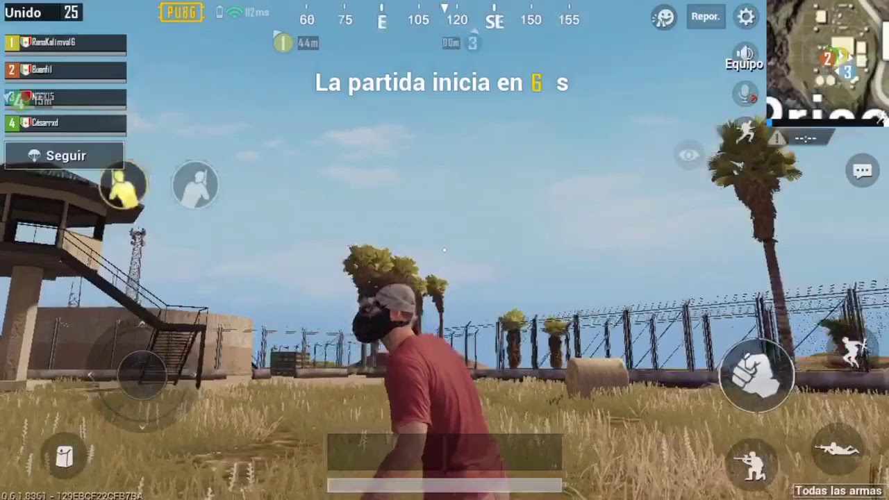 inclinación pubg