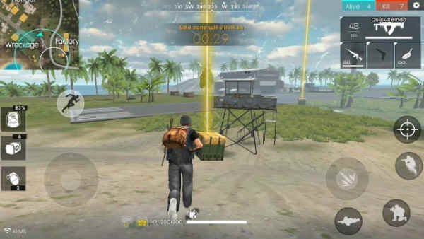 Llenar la mochila con elementos innecesarios free fire